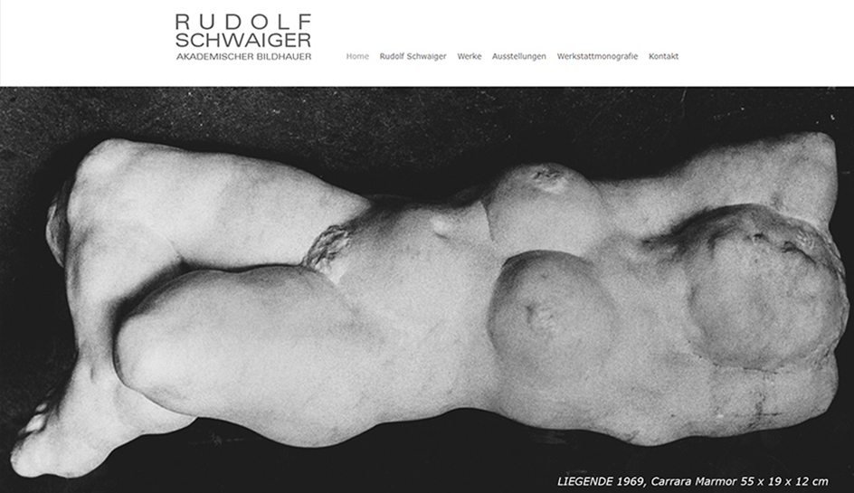 Screenshot 1 Website Rudolf Schwaiger